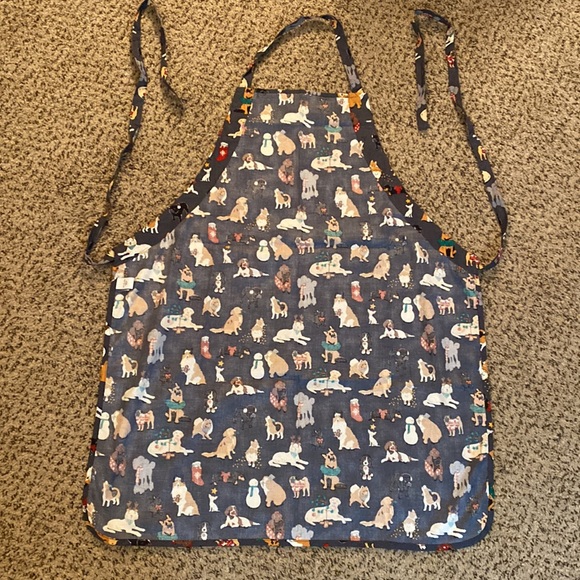 Vera Bradley Cotton Apron - Christmas Dog Pattern - Picture 4 of 6